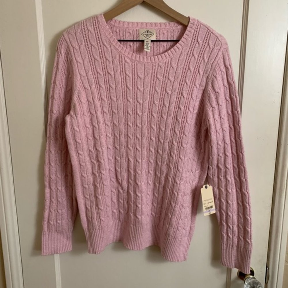 NWT Pink Sparkly Sweater Size Petite XL